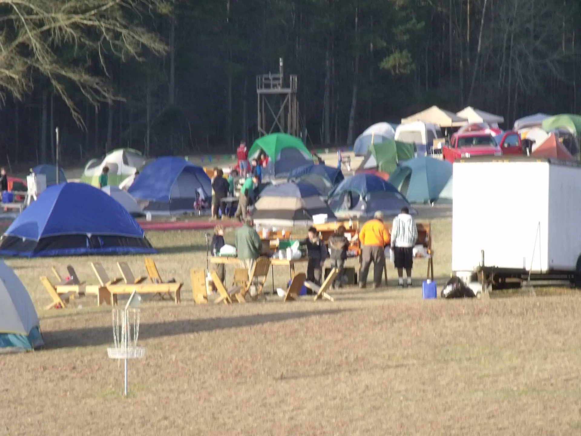 Scouting At Butter And Egg Adventures Camping Facility In Troy Alabama