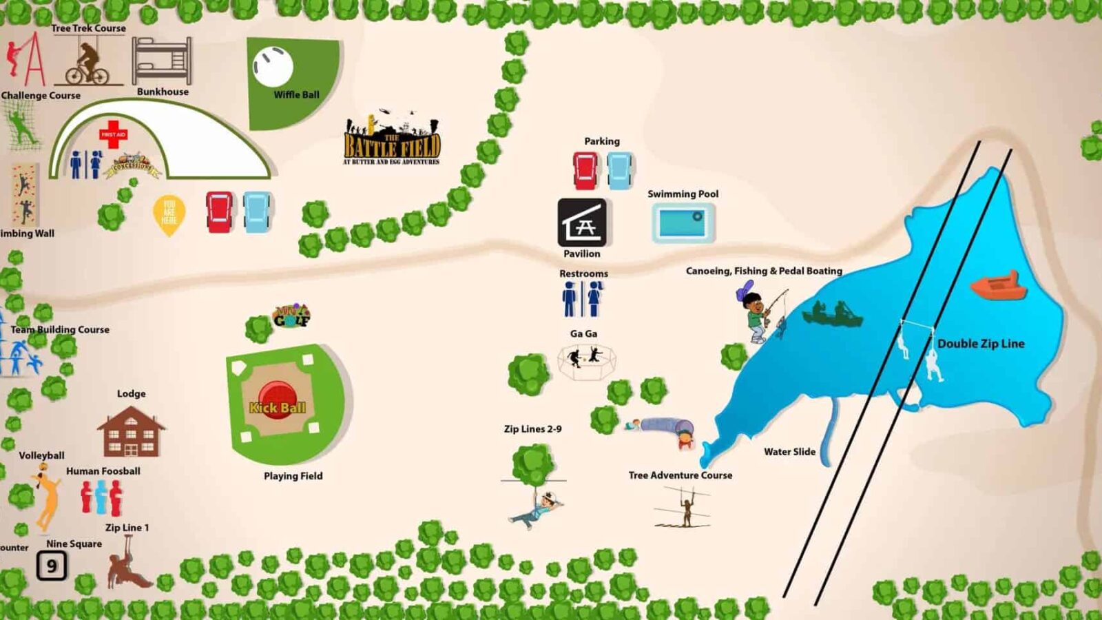 Butter And Egg Adventures Map