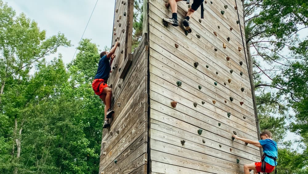 Climbing Adventures at Butter and Egg Adventures in Troy, Alabama