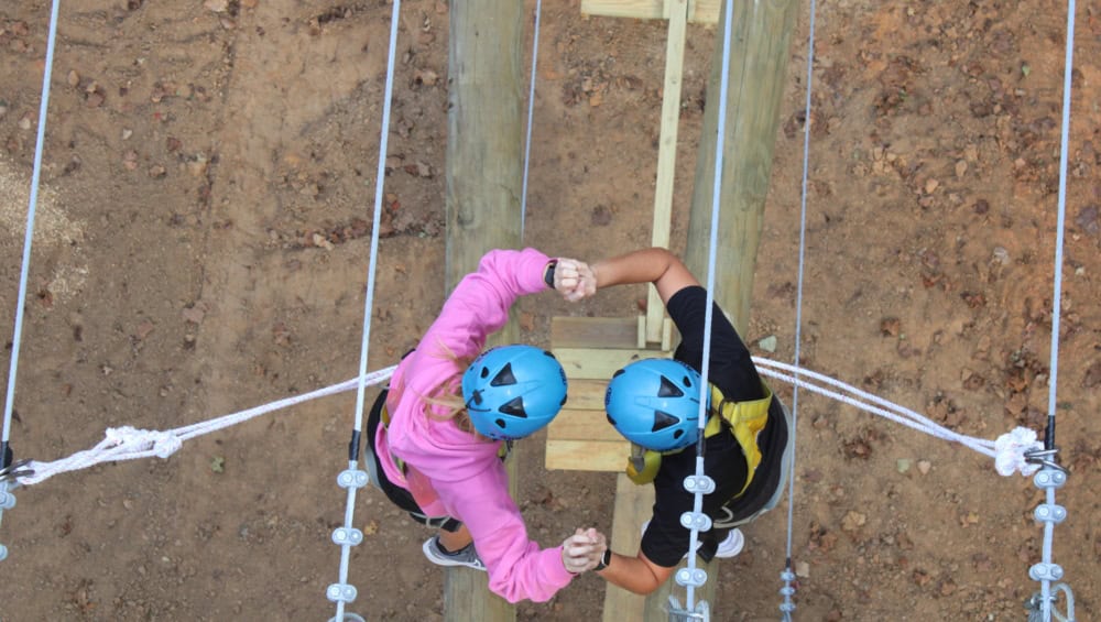 High Team Challange Course at Butter and Egg Adventures in Troy, AL