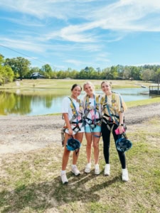 Zip Line Only Tour Deposit At Butter And Egg Adventures In Troy, Alabama