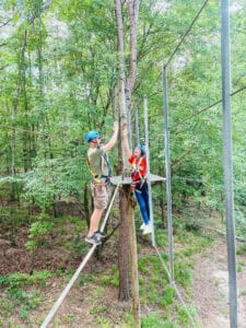 High Ropes Challenge Course At Butter And Egg Adventures In Troy Alabama