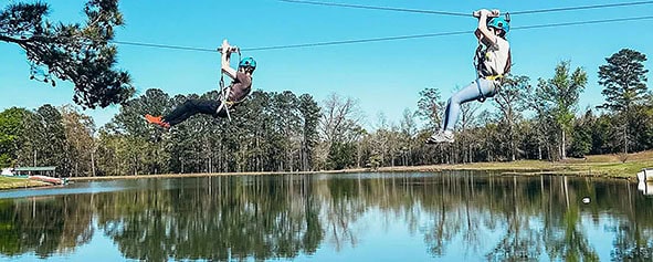 Ziplines Near Montgmery Alabama At Butter And Egg Adventures In Troy Alabama