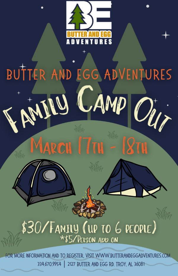 Family Campout At Butter And Egg Adventures.