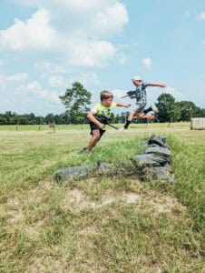 Outdoor Fun Playing Laser Tag At Butter And Egg Adventures