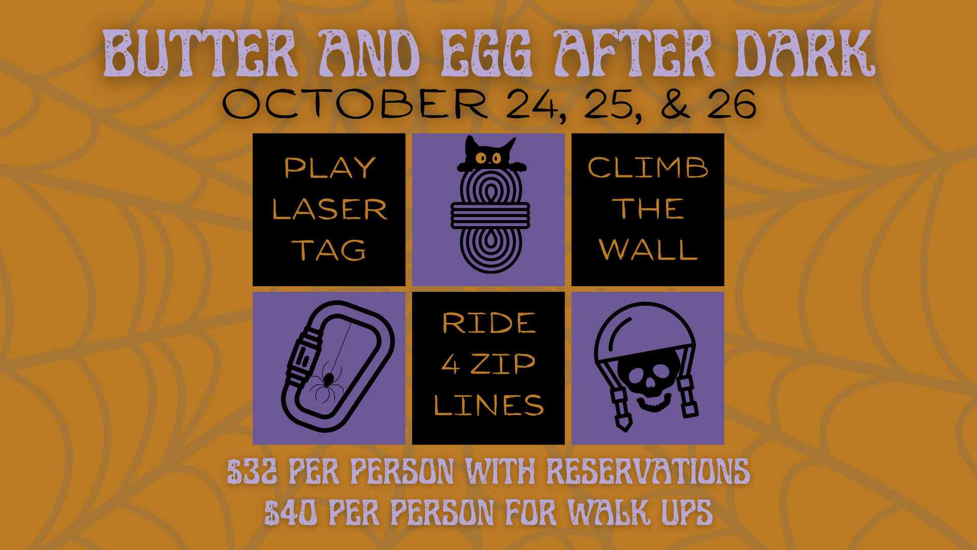 After Dark Halloween Event at Butter and Egg Adventures