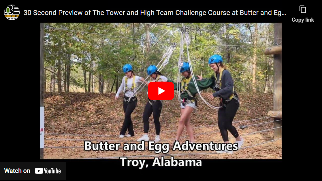 High Ropes Course At Butter And Egg Adventures In Troy Alabama