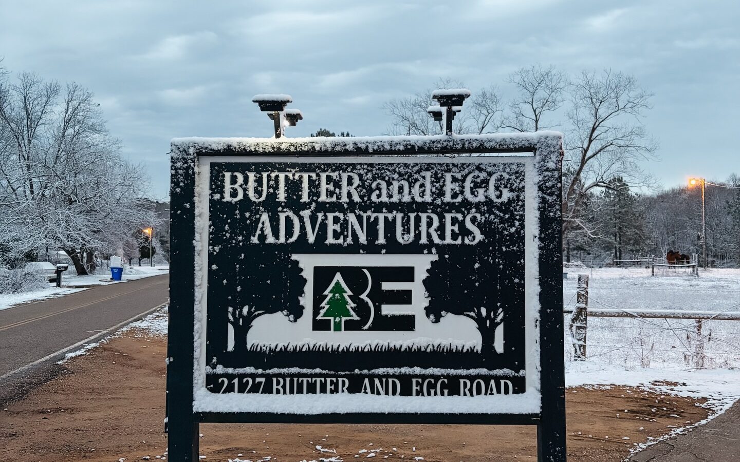 Snow Day At Butter And Egg Adventures In Troy, Alabama